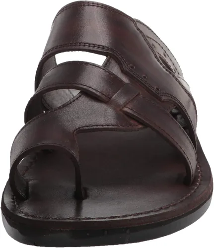 Vista 2 de Jerusalem Sandals Aron - Leather Lightweight Sandal - Black
