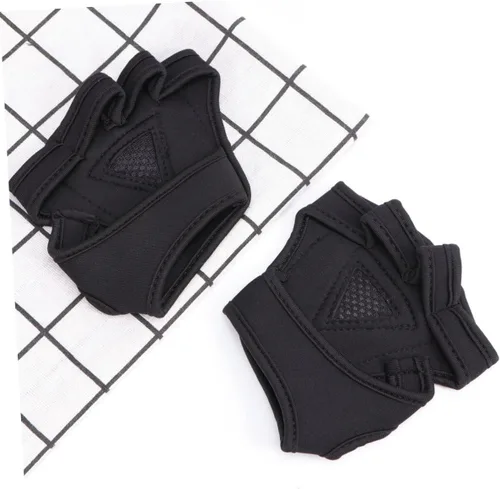 Vista 4 de INOOMP Guantes de gimnasio para hombres y mujeres, guantes de entrenamiento para hombres, guantes de mano para hombres y hombres, guantes sin dedos