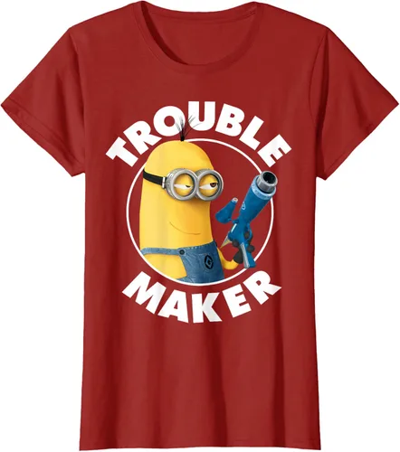 Vista 75 de Despicable Me Minions Kevin Fabricante de Problemas Gráfico Camiseta Negro