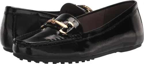 Vista 12 de Aerosoles Mocasines Day Drive para mujer, color negro, talla 8 de ancho, Charol negro