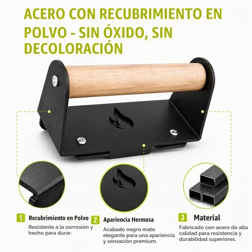 Vista 5 de Kit de mango y bisagra para parrilla Blackstone de 28" 36" 44" bisagras de Negro
