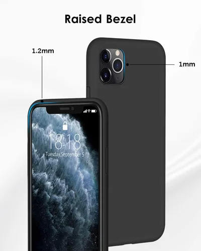 Vista 8 de DTTO Funda compatible con iPhone 11 Pro, serie Romance, funda de silicona cubierta completa [protección mejorada de cámara y pantalla] con cojín