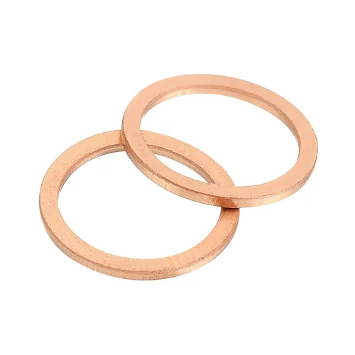 Vista 31 de uxcell Arandela plana M4, 36 piezas de arandelas planas de anillo de cobre de 8 mm DE 1 mm de espesor Junta de sello de metal para tornillos