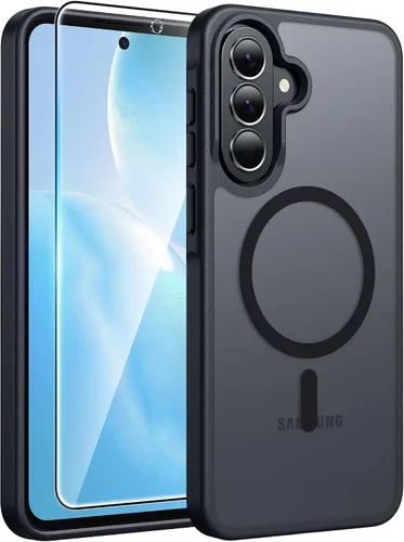 Vista 171 de FNTCASE - Funda para iPhone 16 Pro: magnética, mate, translúcida, de grado militar, protectora contra caídas, resistente, fina, duradera y a prueba