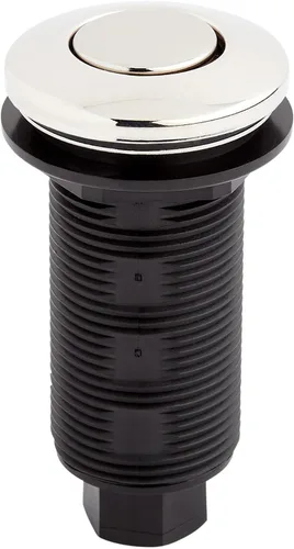 Vista 4 de Interruptor de aire de doble salida para fregadero, negro mate Mate negro