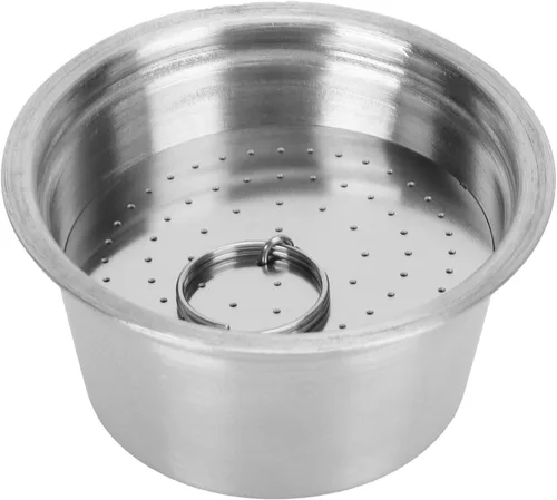 Vista 9 de Cápsulas de café reutilizables recargables de 2.087 in, taza de filtro, cápsula de café de acero inoxidable para cafetera Dolce Gusto (amarillo)