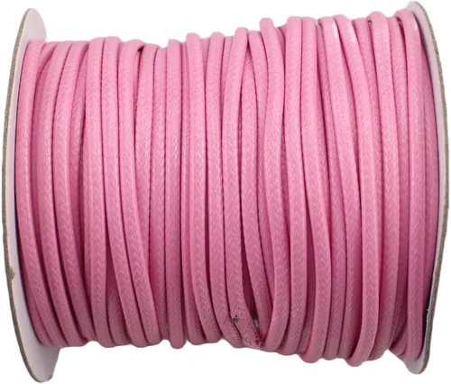 Vista 20 de Cordón de poliéster encerado para hacer joyas, cuerda encerada con carrete para hilo de manualidades (negro, 0.020 in (150 yardas))