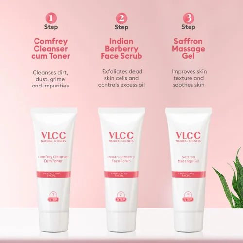 Vista 7 de VLCC Kit facial Party Glow de 60 gm