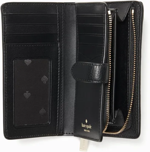 Vista 2 de kate spade new york Leila Pebbled Leather Medium Compact Bifold Wallet