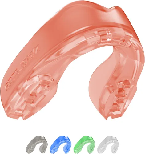 Vista 8 de SAFEJAWZ Elements - Protector bucal de doble capa de protección premium para adultos y jóvenes, con estuche, ideal para boxeo, MMA, rugby, artes