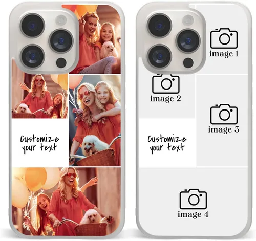 Vista 20 de Fundas de teléfono personalizadas Red Love You Imágenes empalmadas para iPhone 5 6 7 8 11 12 13 14 15 16 Pro Max Plus Mini X para Samsung S21 S22