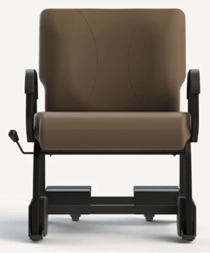 Vista 4 de Titan Plus+ Silla bariátrica armada de 30 pulgadas de ancho con ruedas