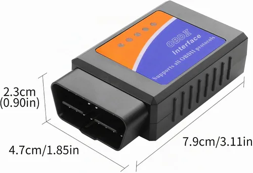 Vista 6 de YAODHAOD Escáner OBD2 Bluetooth para iPhone, iOS, Android, Windows, herramienta de diagnóstico de diagnóstico de coche, ELM327 OBDII lector