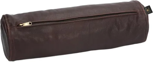 Vista 2 de Fundas de cojín de piel de cabra, funda de almohada redonda con cilindro cervical Diseñada para cabeza, cuello, espalda y piernas, 7 x 22