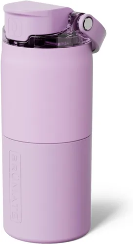 Vista 70 de BrüMate Rise - Botella de agua de 25 onzas con pajita de silicona cubierta 100 % a prueba de fugas, botella de agua de acero inoxidable aislada