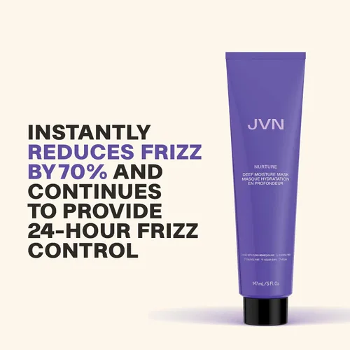 Vista 3 de JVN Nurture - Mascarilla hidratante de humedad profunda, tratamiento acondicionador hidratante para el cabello, reduce el encrespamiento y añade