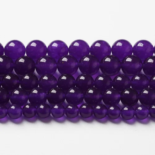 Vista 70 de 36 piezas de cuentas sueltas de espacio de jade de epidoto verde y rojo natural de 10 mm, cuentas redondas para hacer joyas DIY, collares, pulseras