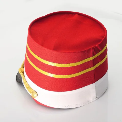 Vista 6 de Alvivi Sombrero Majorette para niños, sombrero de soldado de juguete, sombrero de banda de tambor, sombreros de batería para niño y niña, sombrero