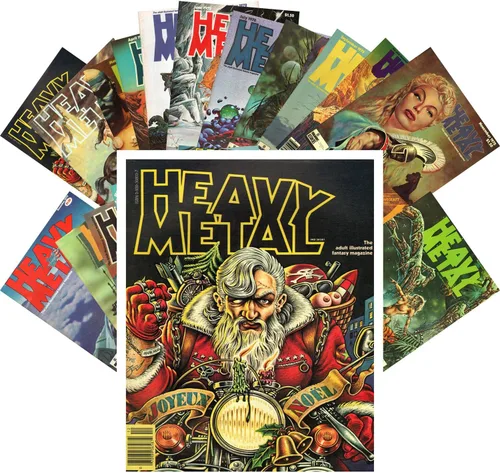 Vista 15 de PIXILUV Postales vintage 24 piezas SciFi Vintage Comic Book Art Magazine Covers