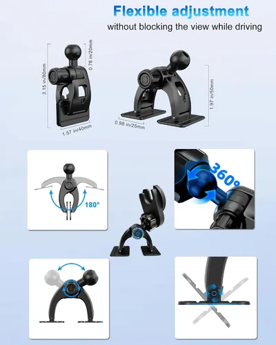 Vista 4 de Soporte de teléfono de automóvil para Pop Socket, agarre para tablero de instrumentos, base adhesiva doble para cualquier superficie, soporte
