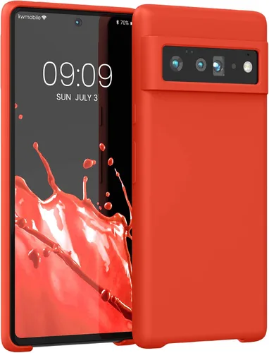 Vista 15 de kwmobile Funda Compatible con Google Pixel 6 Pro - Funda de Teléfono de Silicona TPU con Acabado Suave - Azul Caribe