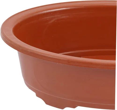 Vista 6 de HANABASS 4 macetas de plástico para decoración de habitación, macetas de jardín para interiores y exteriores, bonsái, macetas de plástico