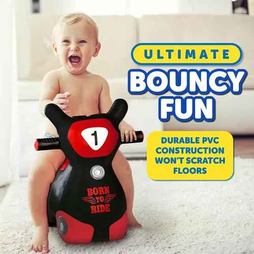 Vista 6 de Waddle Bouncy Hopper Patinete Juguete Inflable de Salto, Para Interiores y Exteriores para Niños Pequeños y Niños, Niños y Niñas de 2 Años