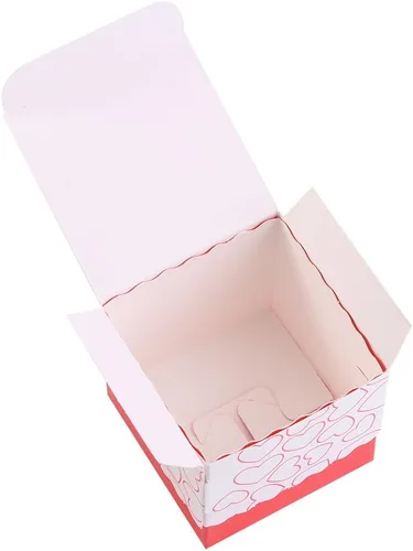 Vista 7 de GLOGLOW Cajas de dulces pequeñas (50 unidades) cajas de recuerdo de corazón de 2 x 2 x 2 pulgadas con cinta, cajas de recuerdos de boda, cajas