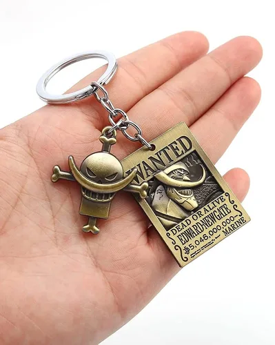Vista 2 de Anime One Piec Keychain Luffy Skeleton The Straw Hat Pirates Key Chain Accessories Cosplay Gift for Anime Fans Men