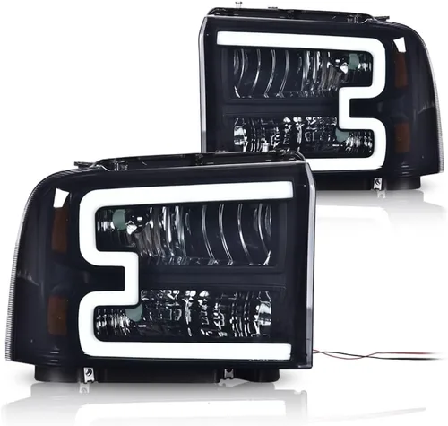 Vista 15 de G-PLUS Faros delanteros delanteros para Ford F250 F350 F450 F550 Super Duty 1999-2004; compatible con Ford Excursion 2000-2004 lente transparente