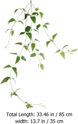Vista 7 de VOSAREA 1 planta artificial de ratán Clematis Decoración de pared sin riego falso vegetación