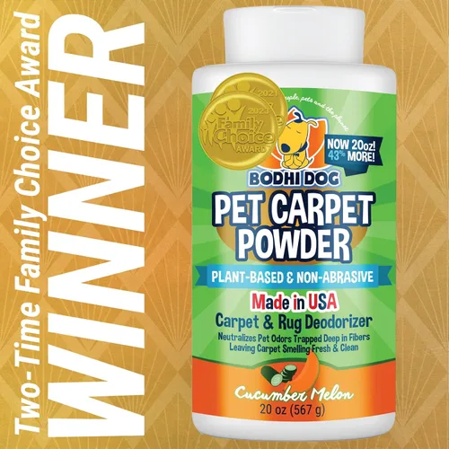 Vista 2 de Bodhi Dog Natural Carpet - Desodorante en polvo para alfombras – Eliminador de olores secos de mascotas y removedor de olores de orina – Afloja