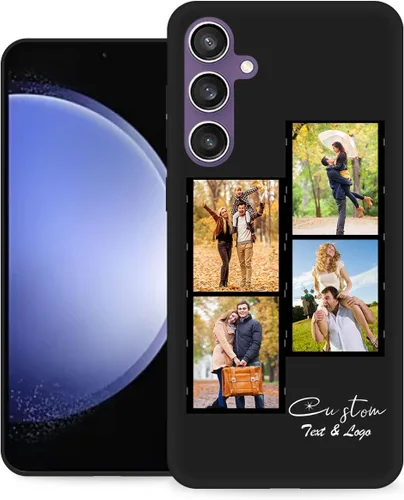Vista 14 de Funda personalizada para Samsung Galaxy S23 Ultra con nombre de foto y texto - Funda suave y fina para teléfono móvil S 23 Ultra (negra) de 6.8