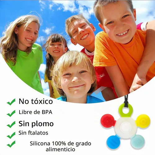 Vista 7 de Seeway - Collares masticables para niños sensoriales, proporcionando estimulación oral segura