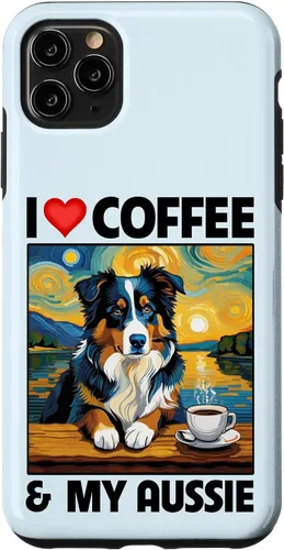 Vista 13 de Aussie Mom Dad Coffee Cup Australian Shepherd Dog Lovers Case for iPhone 17