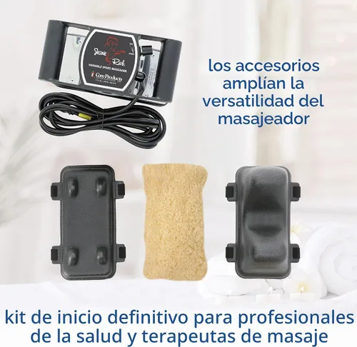 Vista 8 de Kit de masaje Core Jeanie Rub Deluxe con masajeador de velocidad variable