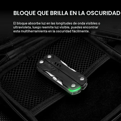 Vista 8 de NexTool Mini multiherramienta - Llavero 9 en 1 multiherramienta con alicates de punta de aguja, tijeras, extractor SIM y destornilladores