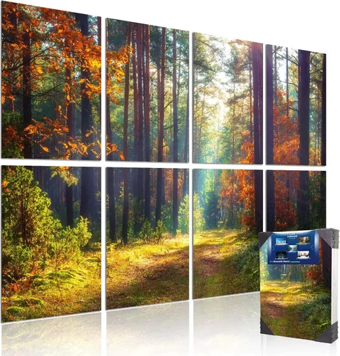 Vista 9 de Paneles acústicos artísticos de 48 x 32 x 0.4 pulgadas, paraguas, gato y mar, absorción de sonido, decoración de pared autoadhesiva a prueba