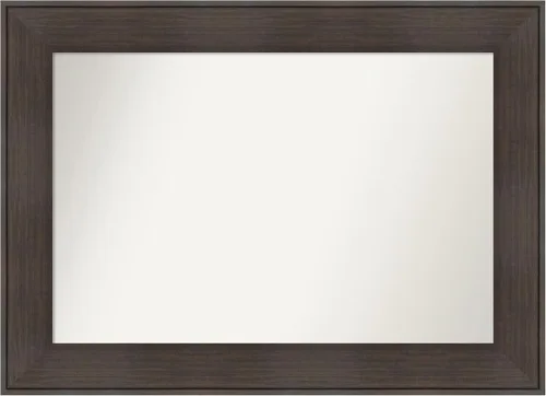 Vista 11 de Amanti Art Espejo personalizado, espejo de baño de veta de madera rústica William, espejo de pared o espejo de tocador de baño sobre el fregadero