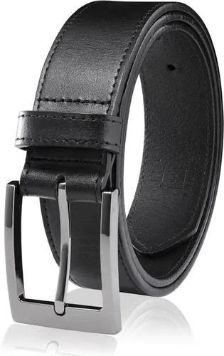 Vista 9 de MILORDE Cinturón de vestir de cuero genuino para hombre, hecho a mano, 100% cuero de vaca, diseños clásicos y modernos para trabajo, negocios y uso