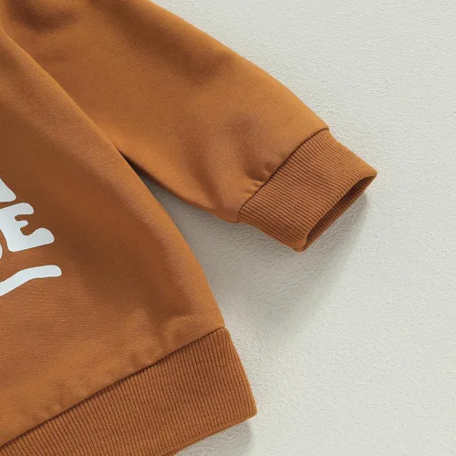 Vista 4 de DuAnyozu Ropa de bebé de Halloween, sudadera de calabaza, suéter de manga larga, suéter de manga larga, trajes de otoño
