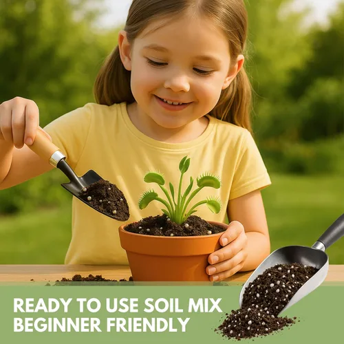 Vista 7 de Organic Earth Mezcla de suelo para plantas carnívoras, tamaño grande, alimento para plantas, turba y perlita para plantas carnívoras, suelo