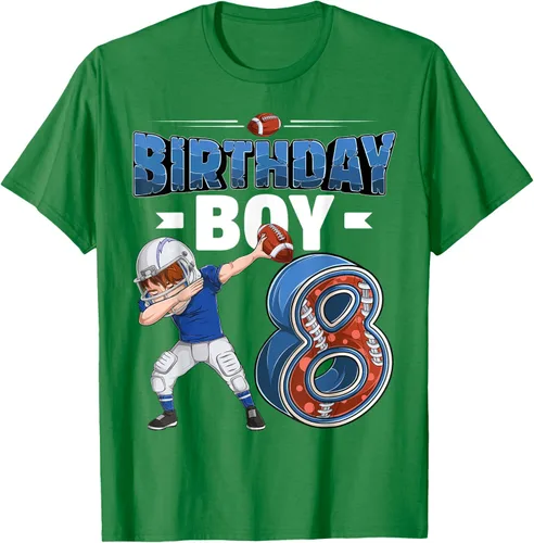 Vista 5 de Dabbing Boy - Camiseta de 8 años de fútbol americano americano, Negro, S