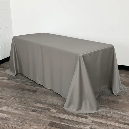 Vista 18 de YOUR CHAIR COVERS - Mantel rectangular L'Amour de 90 x 132 pulgadas - Mantel de boda prémium para mesas rectangulares de banquete de 6 pies - Verde