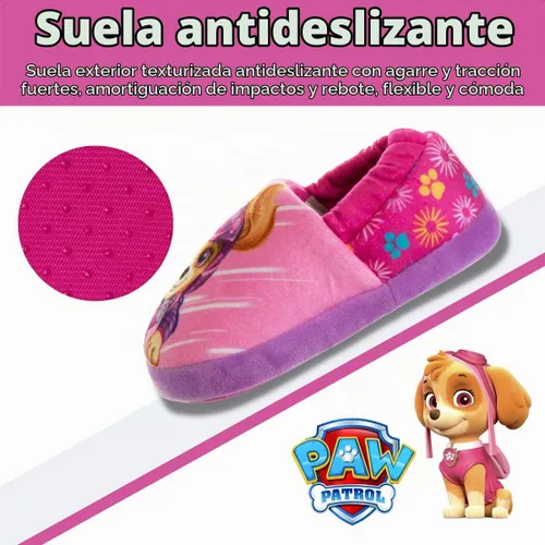 Vista 4 de Nickelodeon Pantuflas Paw Patrol para niñas Fucsia púrpura