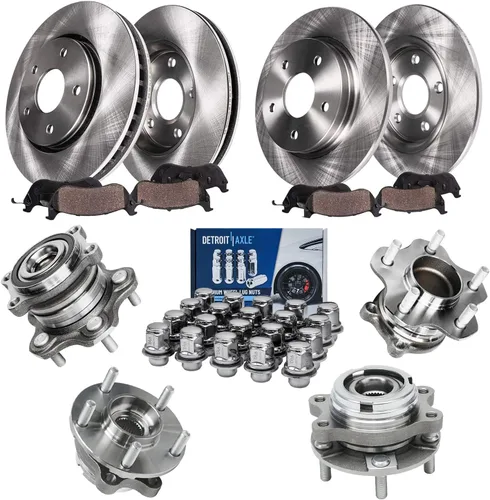 Vista 48 de Detroit Axle - 4 rotores de freno para Ford 1994-2004 Mustang, rotores de freno de disco delanteros y traseros 1995 1996 1997 1998 1999 2000 2001