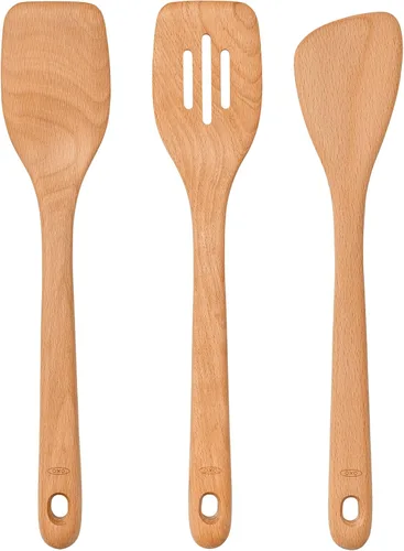 Vista 6 de OXO Good Grips - Servidores de ensalada de madera de haya – Set de 2 piezas