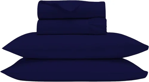 Vista 19 de Bluemoon Homes Sábanas de Algodón Egipcio de 1000 Hilos Tamaño Individual Paquete de 2 Juegos de Sábanas de 4 Piezas con Elástico Alrededor Sábana
