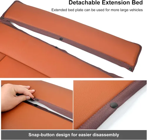 Vista 6 de Colchón no inflable para SUV, almohadilla para dormir para acampar o tienda de campaña, con almohada inflable utilizada para asiento trasero
