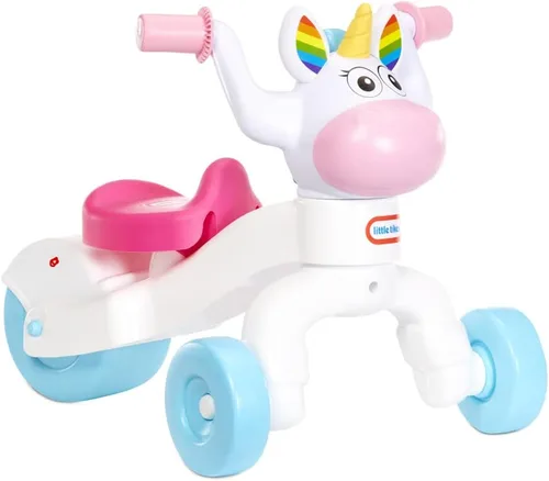 Vista 3 de Little Tikes Go & Grow Unicornio Montable para Interiores y Exteriores para Niños Preescolares y Niños Pequeños, Desarrolla Habilidades Motoras